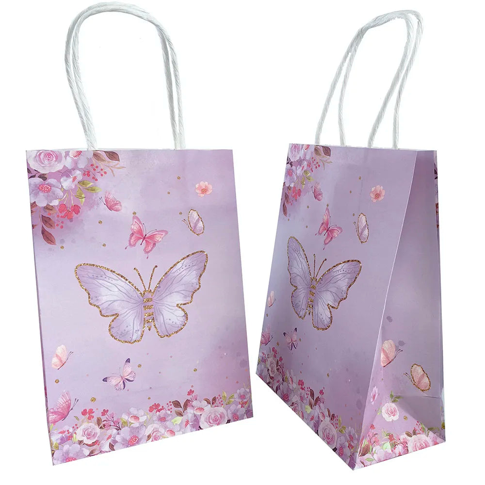 |イベント・ノベルティ用品 | 蝶プリントギフトバッグ | W15×H21×D8c