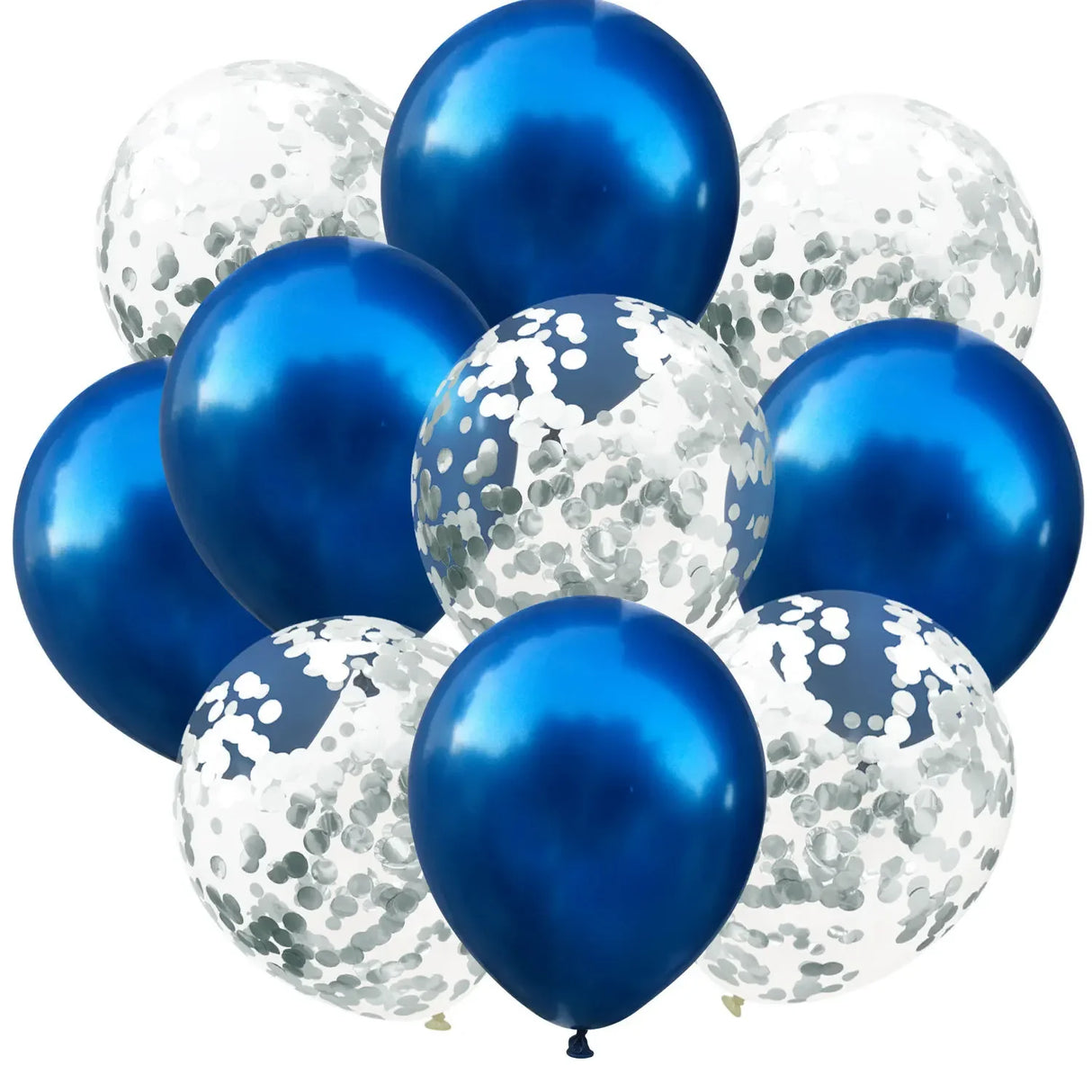 カラフル紙吹雪ラテックスバルーン10個セット