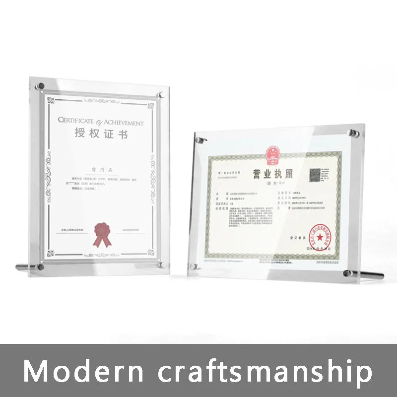 アクリル透明クリスタルフォトフレーム