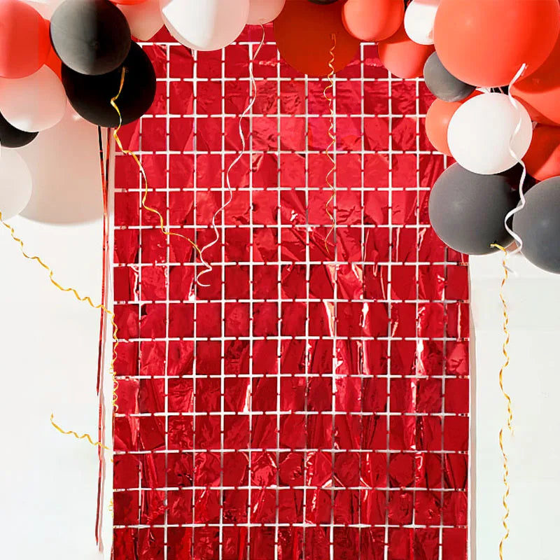 パーティー・インテリア装飾 キラキラ!ミラーボール風カーテン 単品 光反射