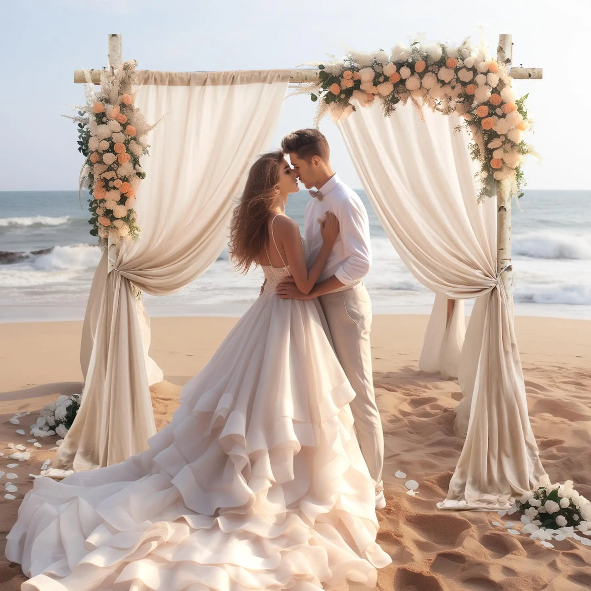 パーティー・インテリア装飾 デコレーション用シフォン布 6M/8M/10M