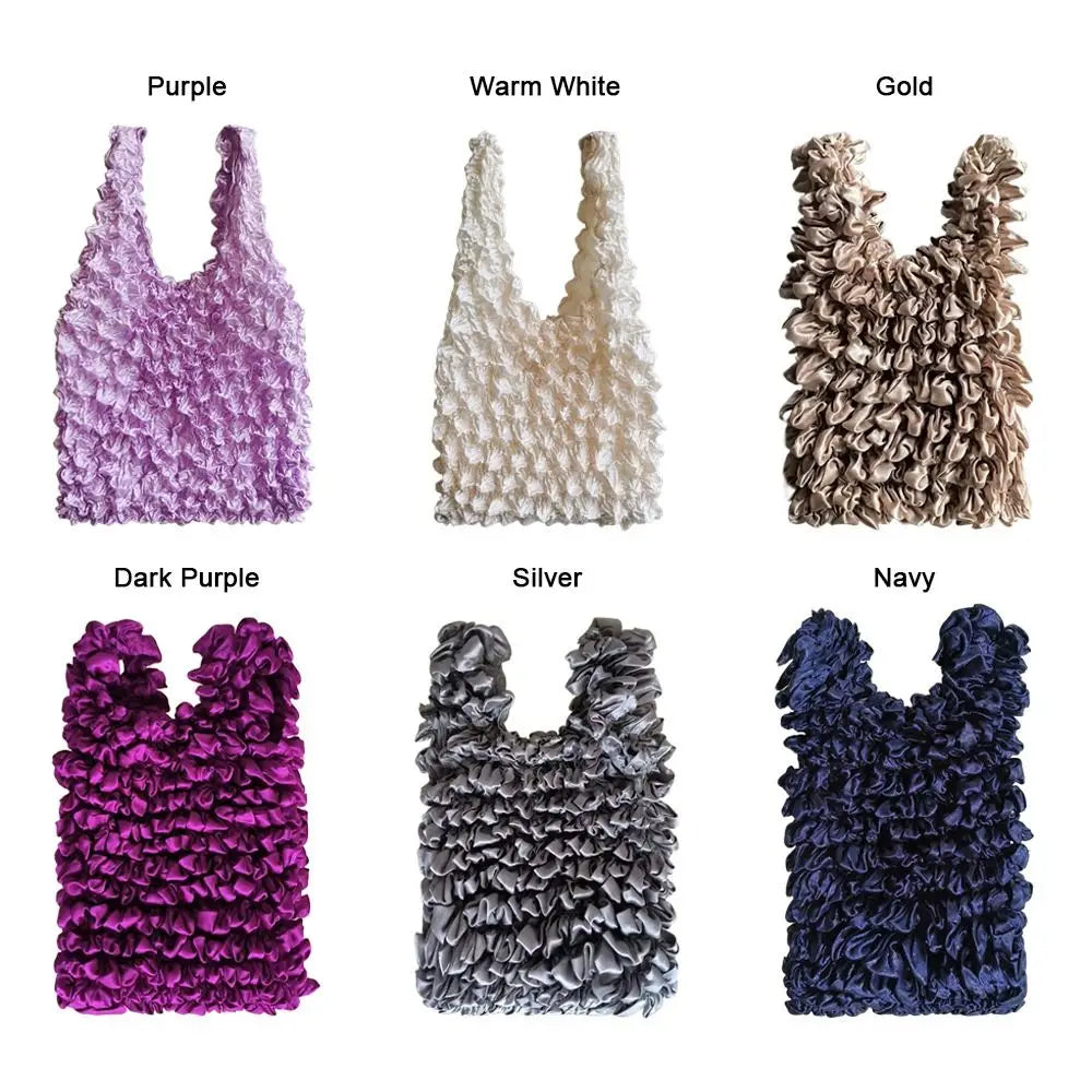 |ノベルティ用品 | 人気!シャーリング素材ショルダーバッグ | 10×17cm