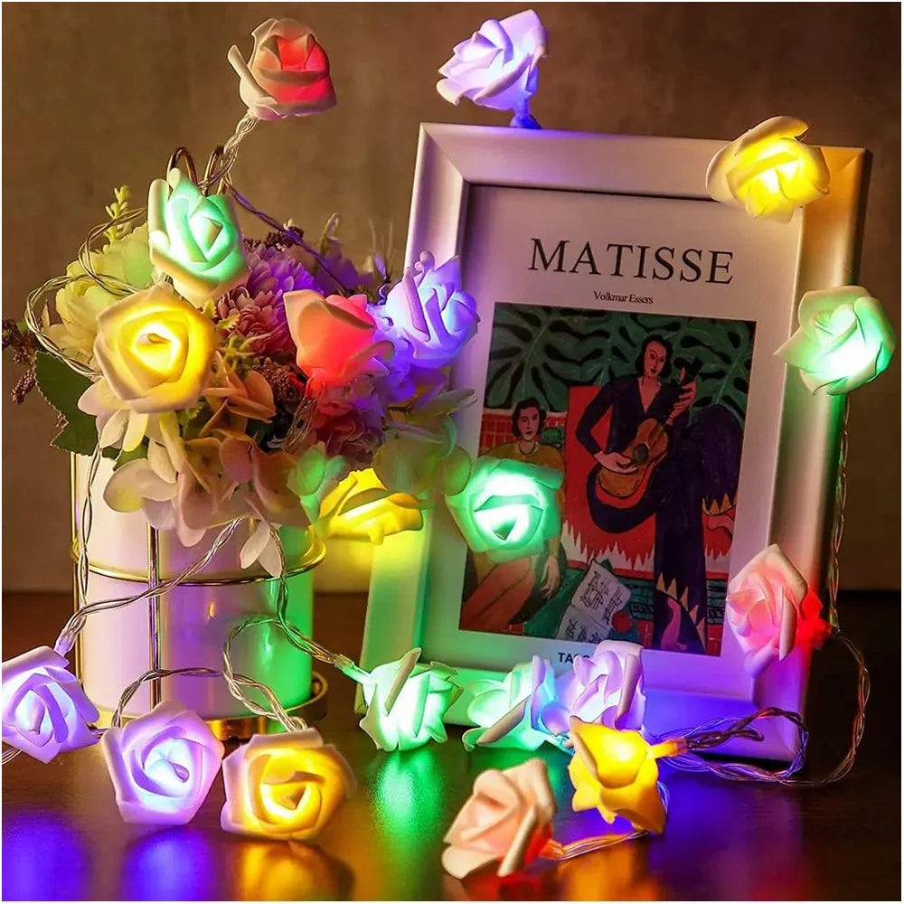 RGBローズフラワーLEDライト 1.5m〜10m