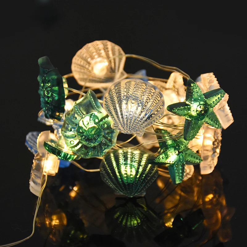 パーティー・インテリア用装飾 シェル&スター LEDライト 海モチーフ