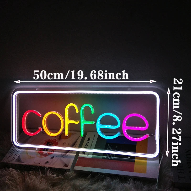 Coffee/Tea/Bar LEDネオンサイン(ネオン看板)