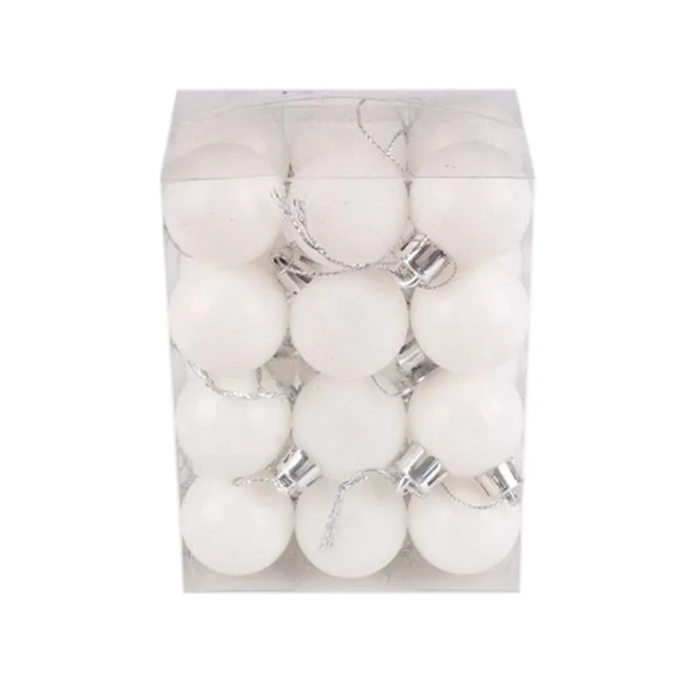 イベント・パーティー装飾|クリスマスツリーボール型 オーナメント 24個セット(30m)