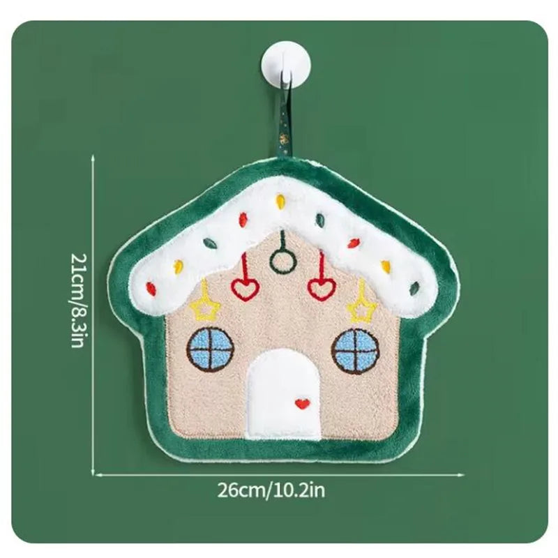 クリスマスグッズ・ ノベルティ用品|クリスマス柄 吸水ハンドタオル