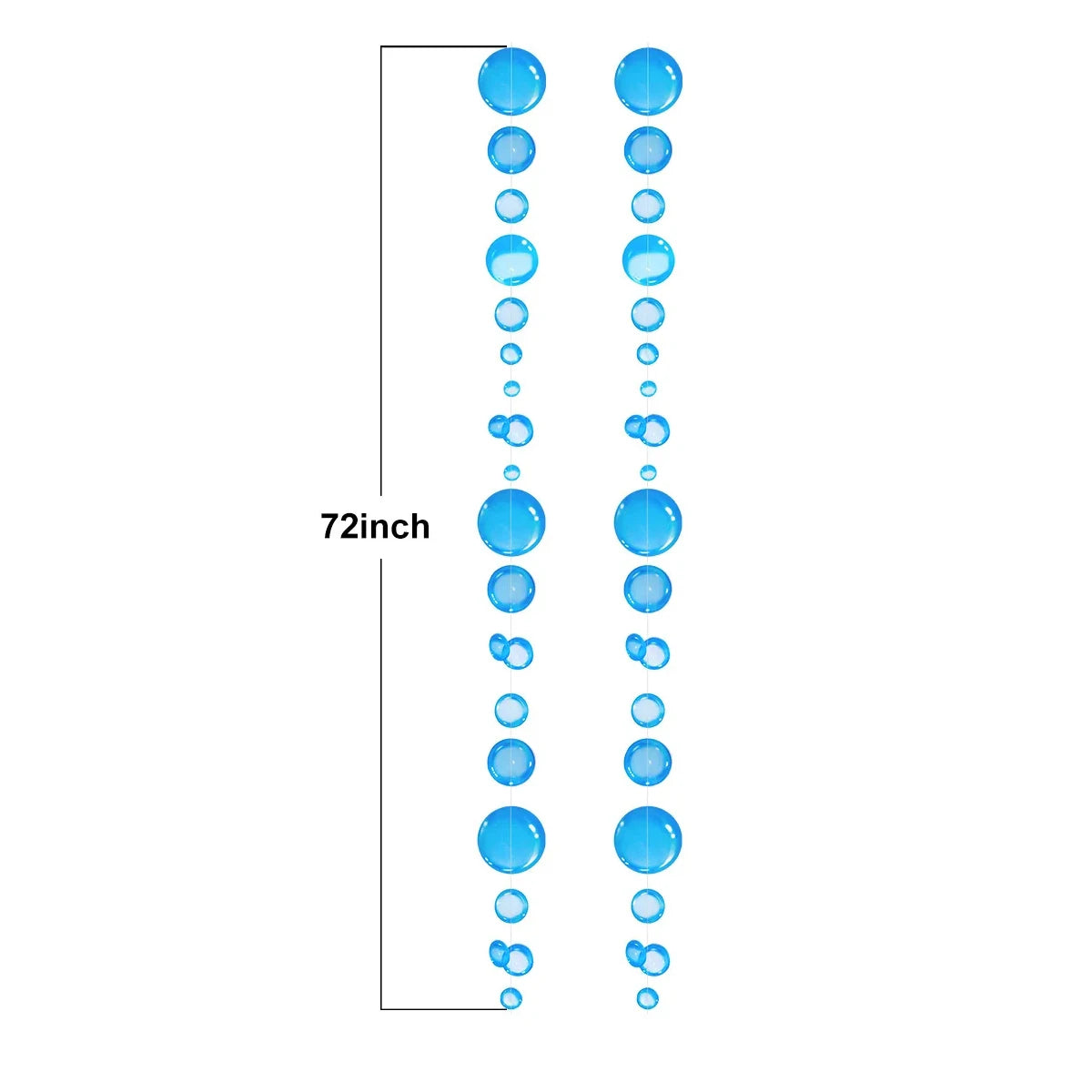 パーティー・インテリア用装飾 バブルカーテン 壁面装飾 2枚入 海中テーマ