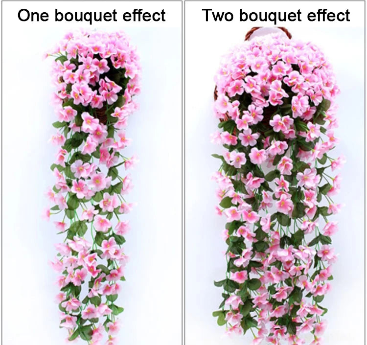 人工バイオレット 吊り下げフェイクフラワー