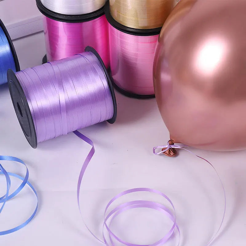 イベント・バルーン装飾 | マルチカラー クラフト用リボン| 230m巻