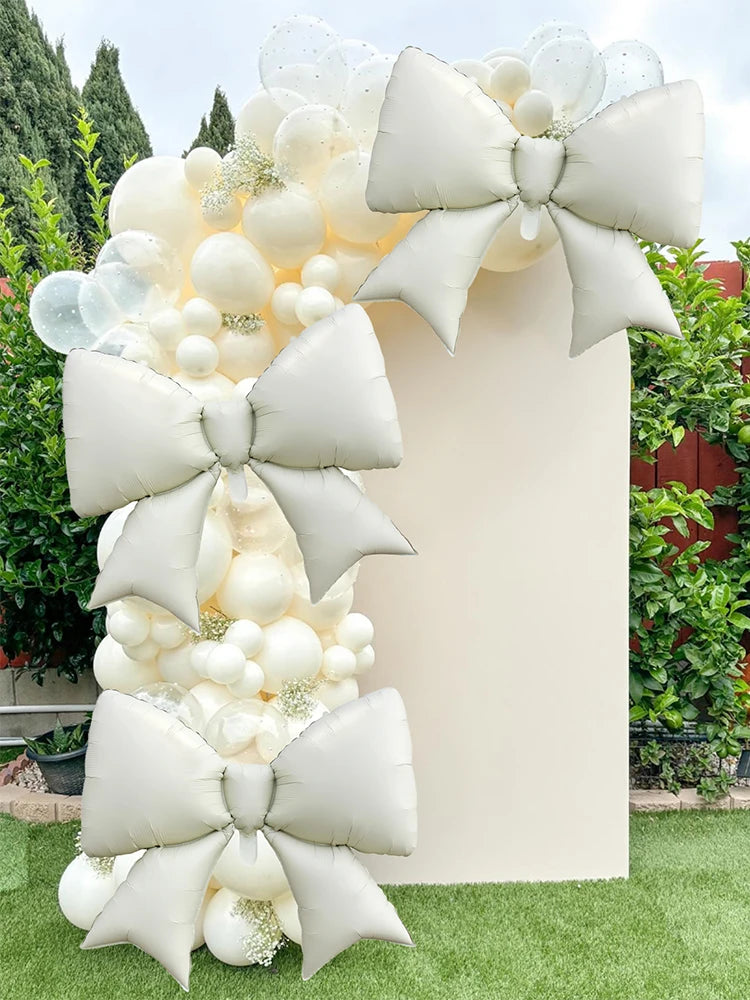 イベント・バルーン装飾 |リボン型アルミバルーンセット | 3個