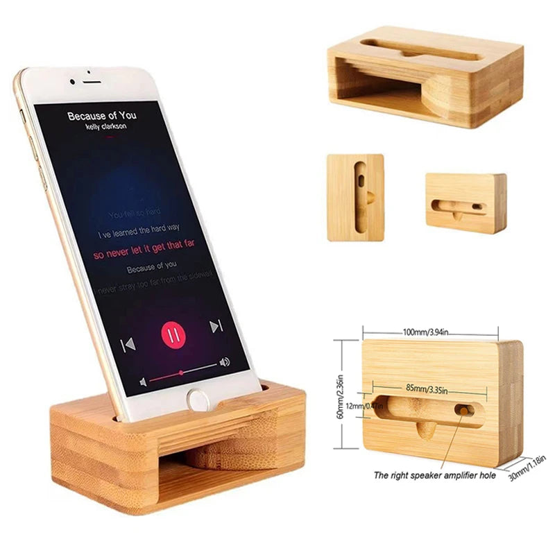 |イベント・ノベルティ用品 | 木製サウンドアンプ携帯電話ホルダー