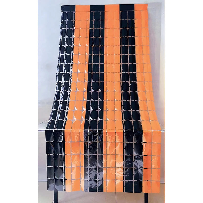 イベント・ハロウィングッズ|メタリックフリンジカーテン2パック