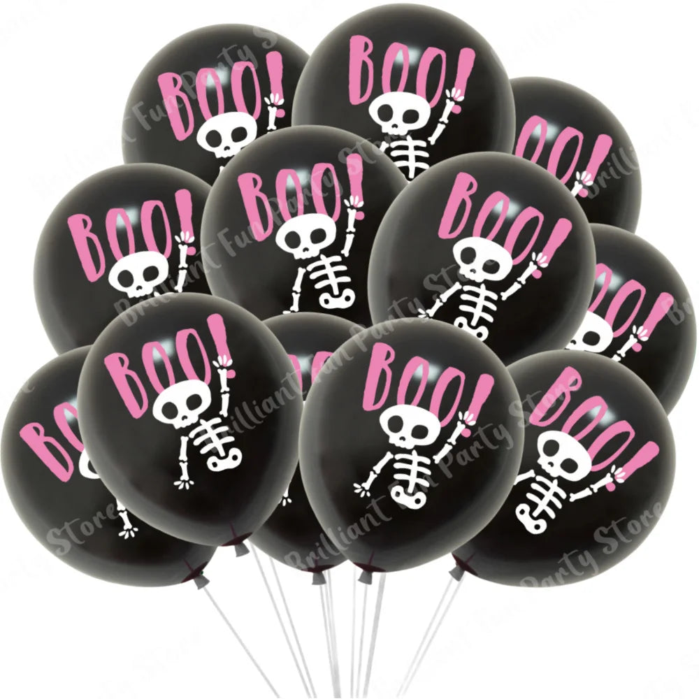イベント・ハロウィン装飾|ハロウィン柄バルーンセット(12個)