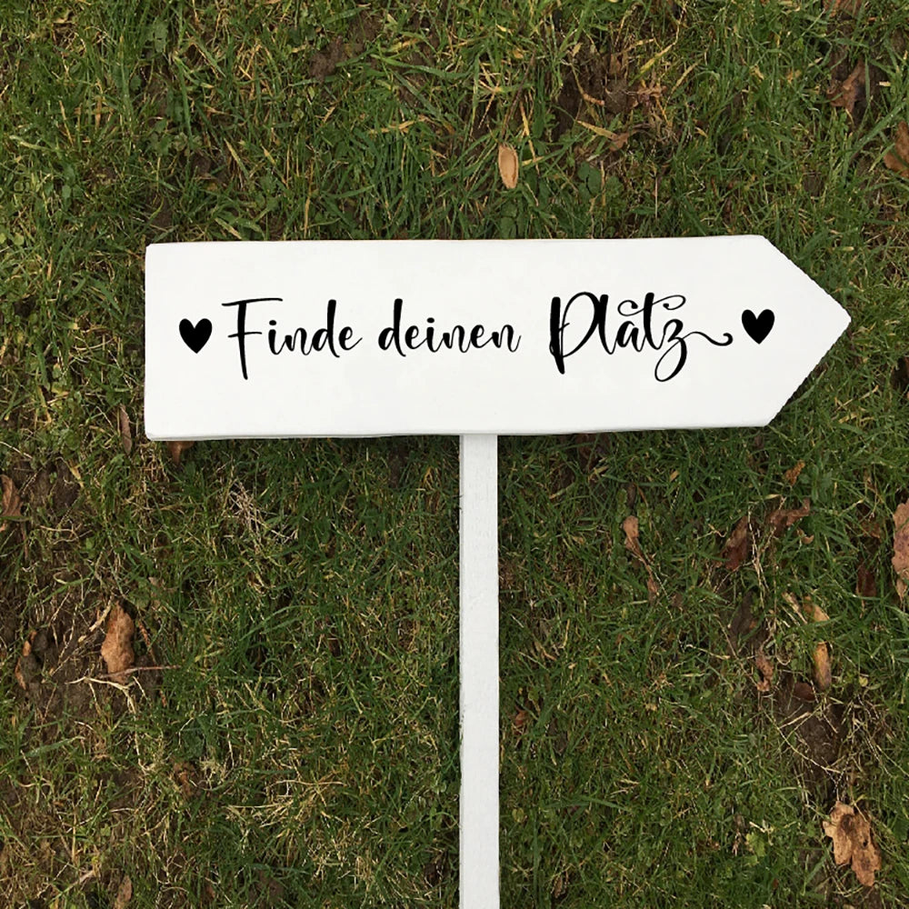 ドイツ語 結婚式座席表 アートステッカー