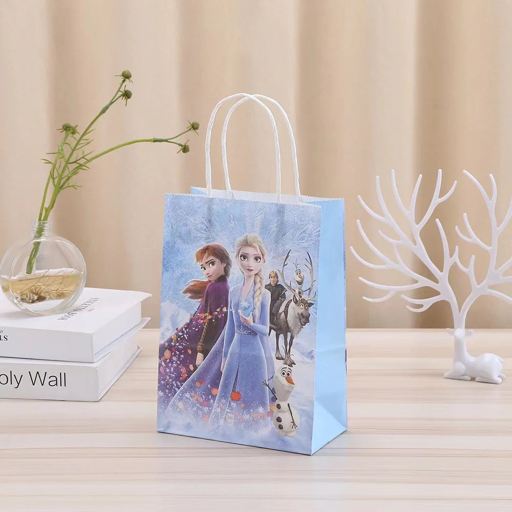 |ノベルティ用品 | アナ雪プリンセス柄ギフトバッグセット| 12x21x7cm
