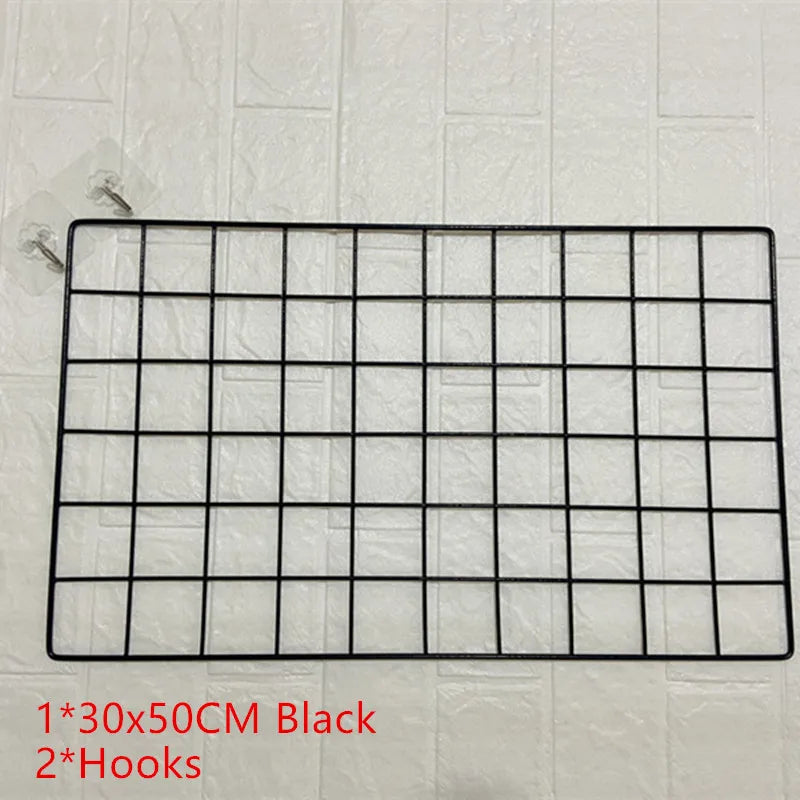 アイアンメッシュウォールラックネット什器