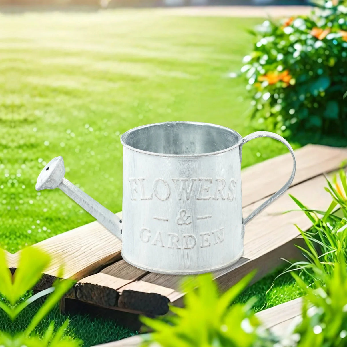 ガーデンデコレーション・ブリキ植木鉢・バスケット・ヴィンテージ