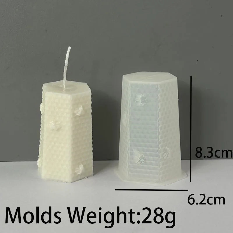 クラフト・DIY用|ハンドメイドキャンドル用 ハニカム型