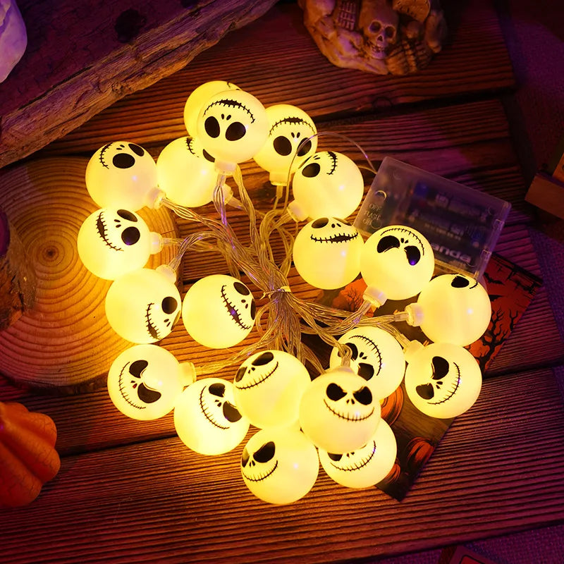 イベント・ハロウィン装飾|LED ゴースト ストリングライト (6m)