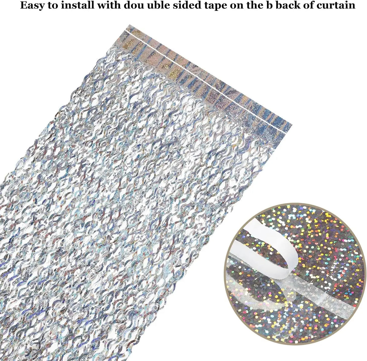パーティー・インテリア用装飾 波形カーテン 壁面装飾 キラキラ光る