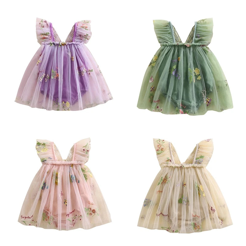 イベント・ハロウィングッズ|ベビー用エンジェル風チュールロンパースドレス(1〜18ヶ月)