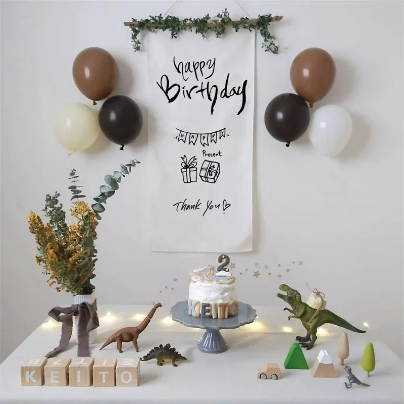 パーティー装飾 布製バースデー用 壁面バナー 誕生日会用