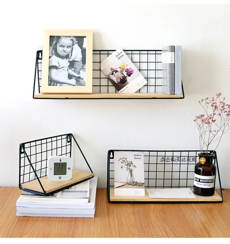 アイアンメッシュ壁掛けネット什器