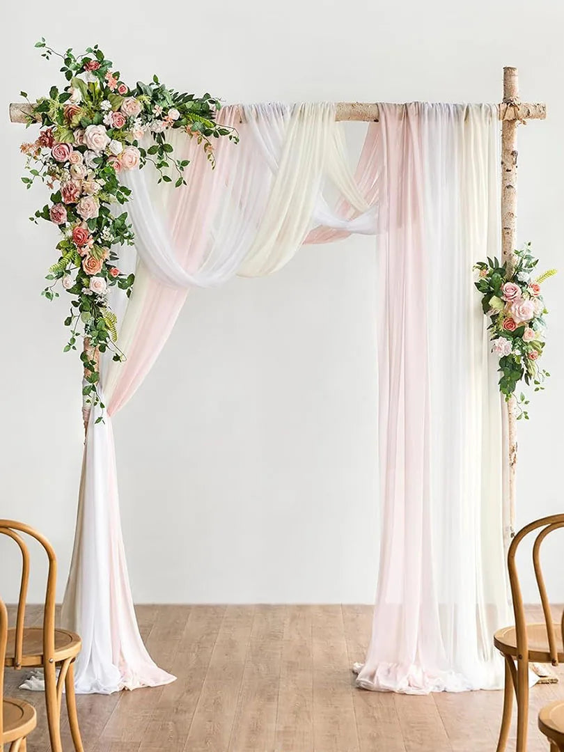 インテリア・パーティ装飾 | シフォン生地 カーテン | 全長6m/10m
