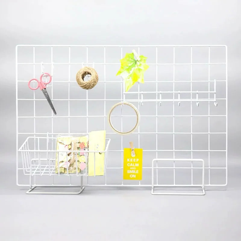 【多目的】アイアングリッドディスプレイラック