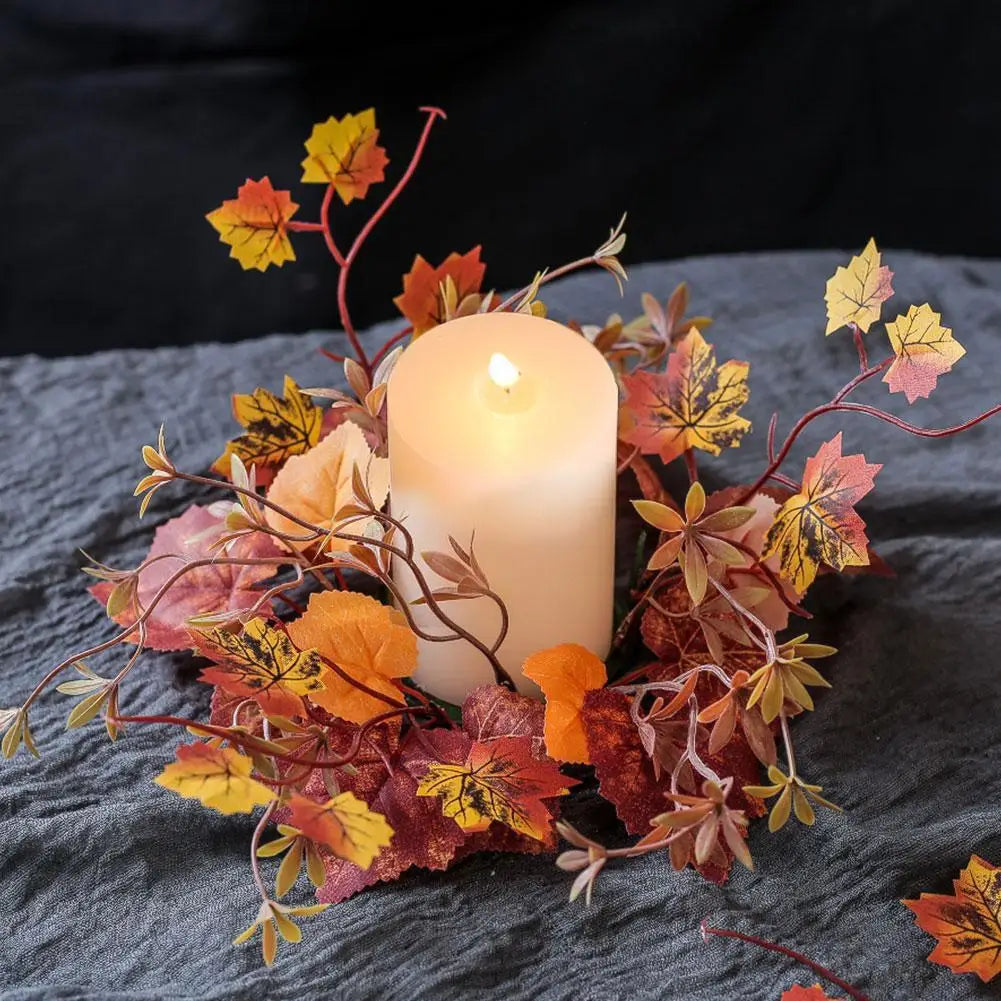 イベント・ハロウィングッズ|秋のリース テーブルデコレーション