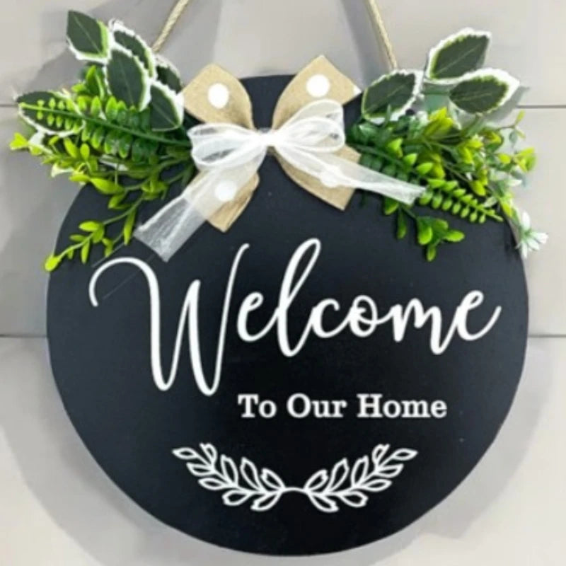 木製ウェルカムサインプレート