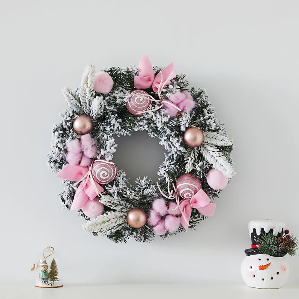 クリスマスリース|ゴールドクリスマスリース 玄関用デコレーション