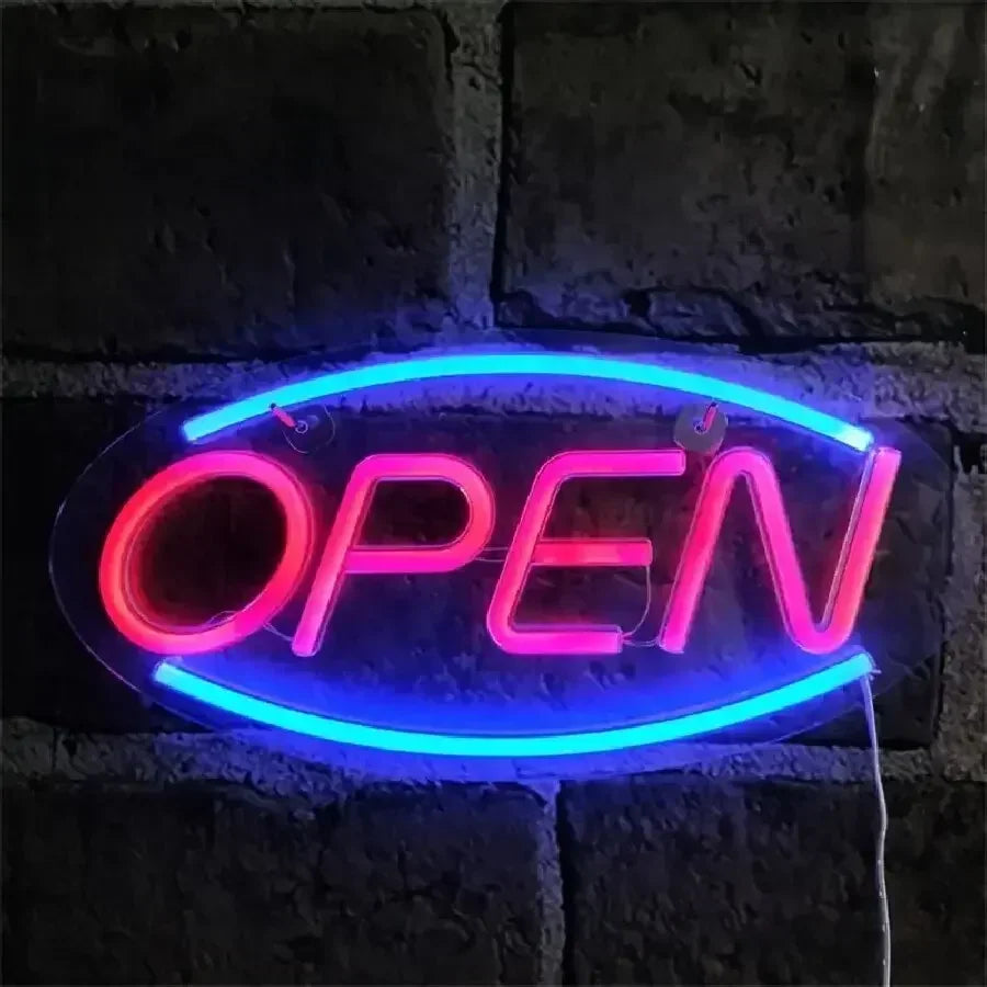 OPEN LEDネオンサイン(ネオン看板) カラフル USB電源