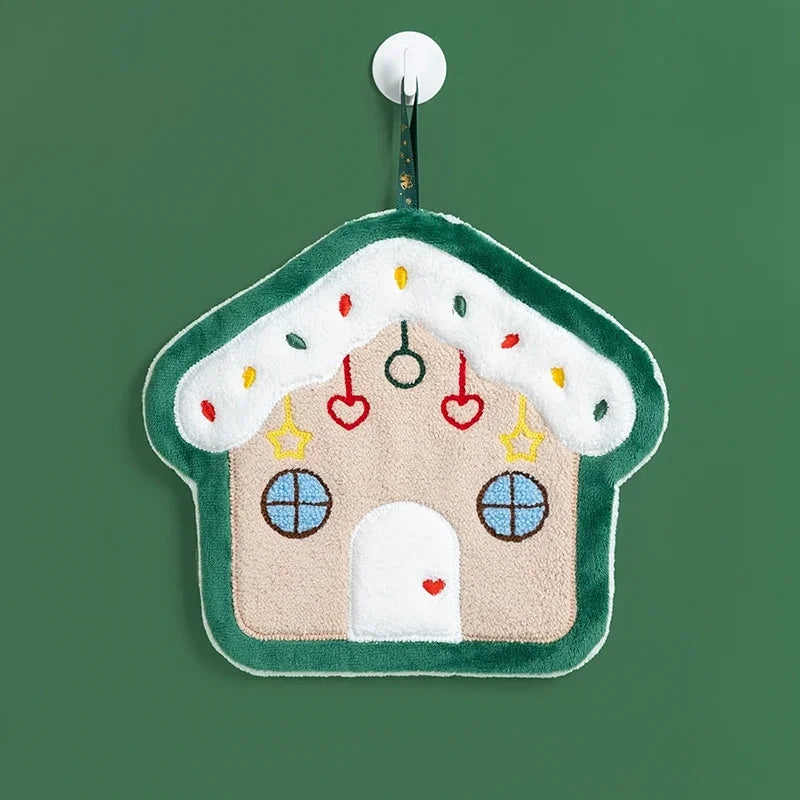 クリスマスグッズ・ ノベルティ用品|クリスマス柄 吸水ハンドタオル