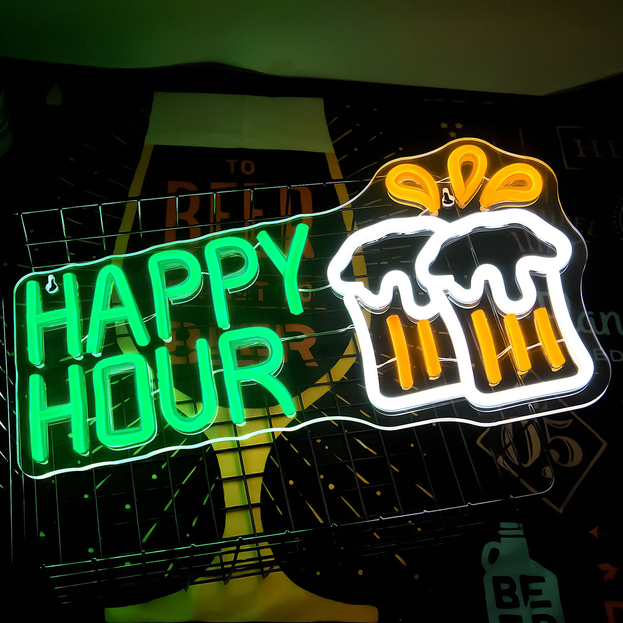 ハッピーアワーLEDネオンサイン(ネオン看板)
