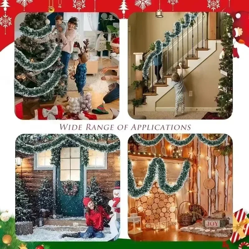 イベント・クリスマス装飾|ティンセルリボンガーランド2m