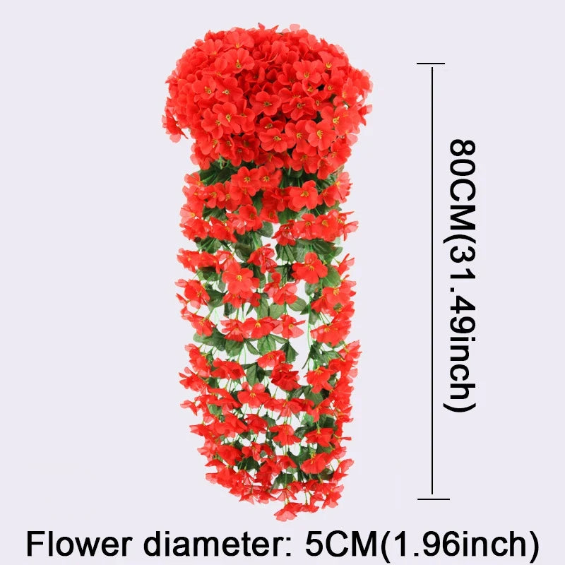 人工バイオレット 吊り下げフェイクフラワー