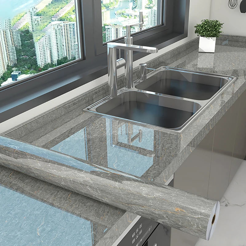 DIY用 天然石タイル風 ステッカー 40c幅 1M/3M/5M 消臭・防汚機能