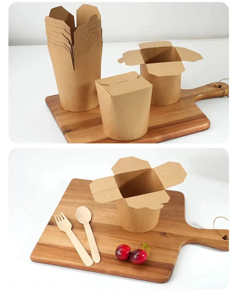 |イベント・ノベルティ用品 | 電子レンジ可 耐油クラフト紙フードBOX | 100/550/700ml