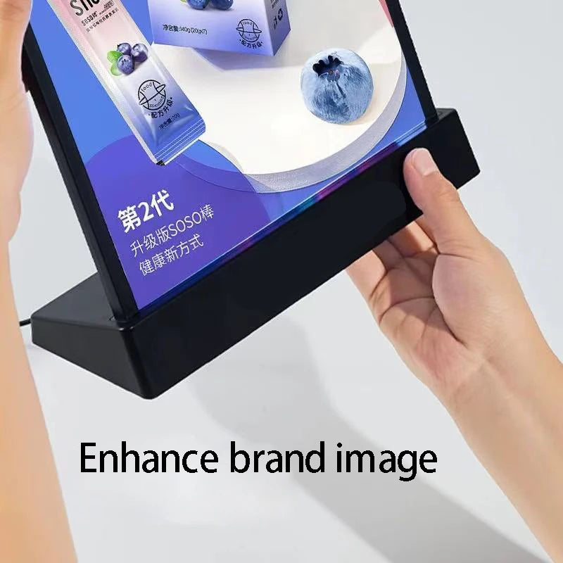 高級アクリルメニューディスプレイラック