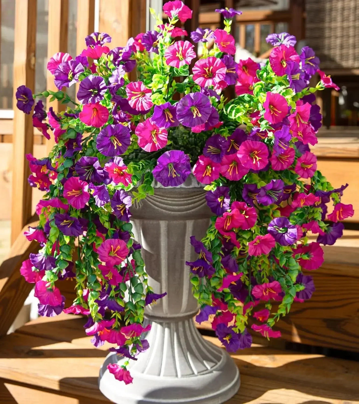パーティー・ガーデン装飾 造花 ペチュニアフェイク植物 UV耐性 屋外装飾対応