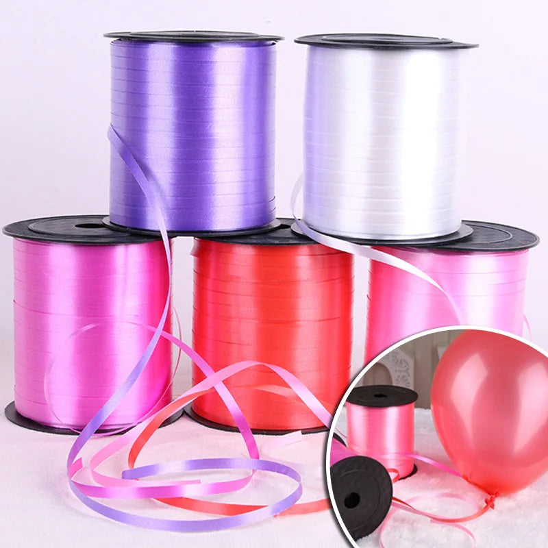 イベント・バルーン装飾 | マルチカラー クラフト用リボン| 230m巻