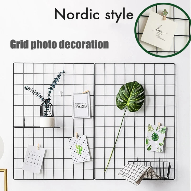 北欧風アイアン製DIYネット什器ハンギングラック