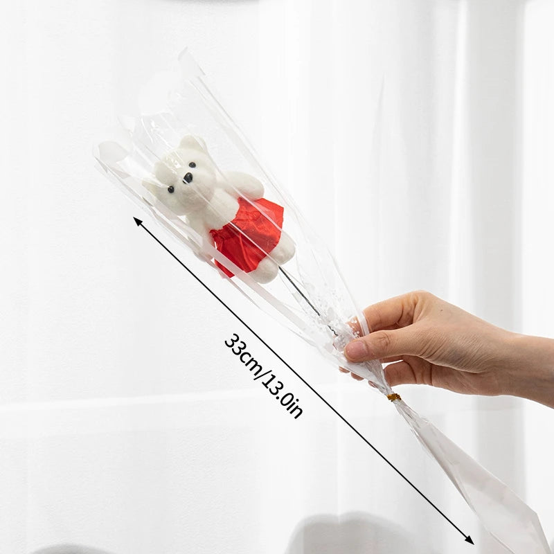 パーティー・インテリア装飾|キラキラ光るローズ・ブーケ用花材(長さ約27㎝)