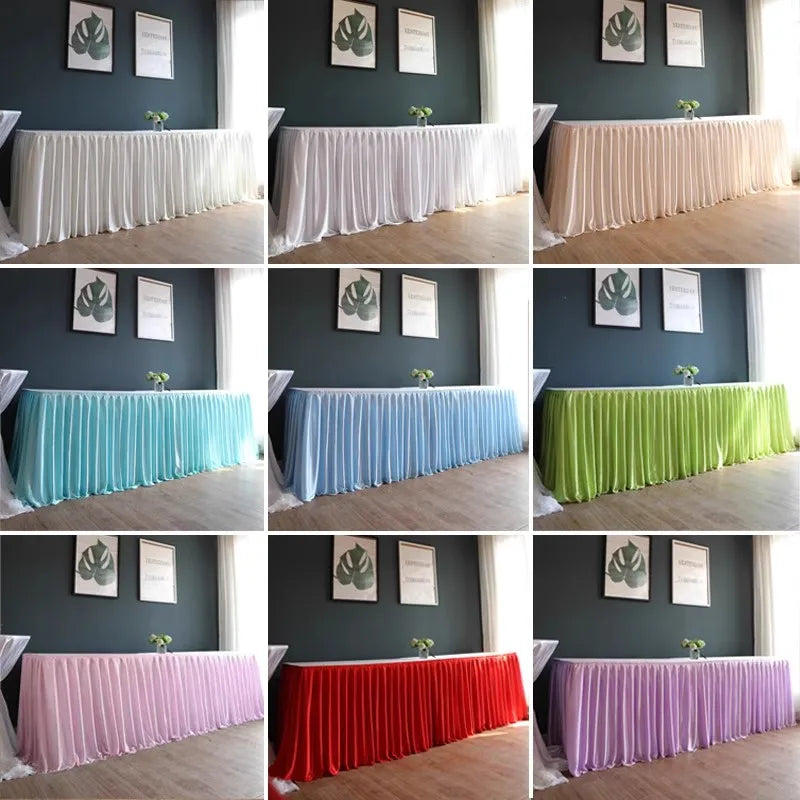 シワになりにくいポリエステルテーブルスカート