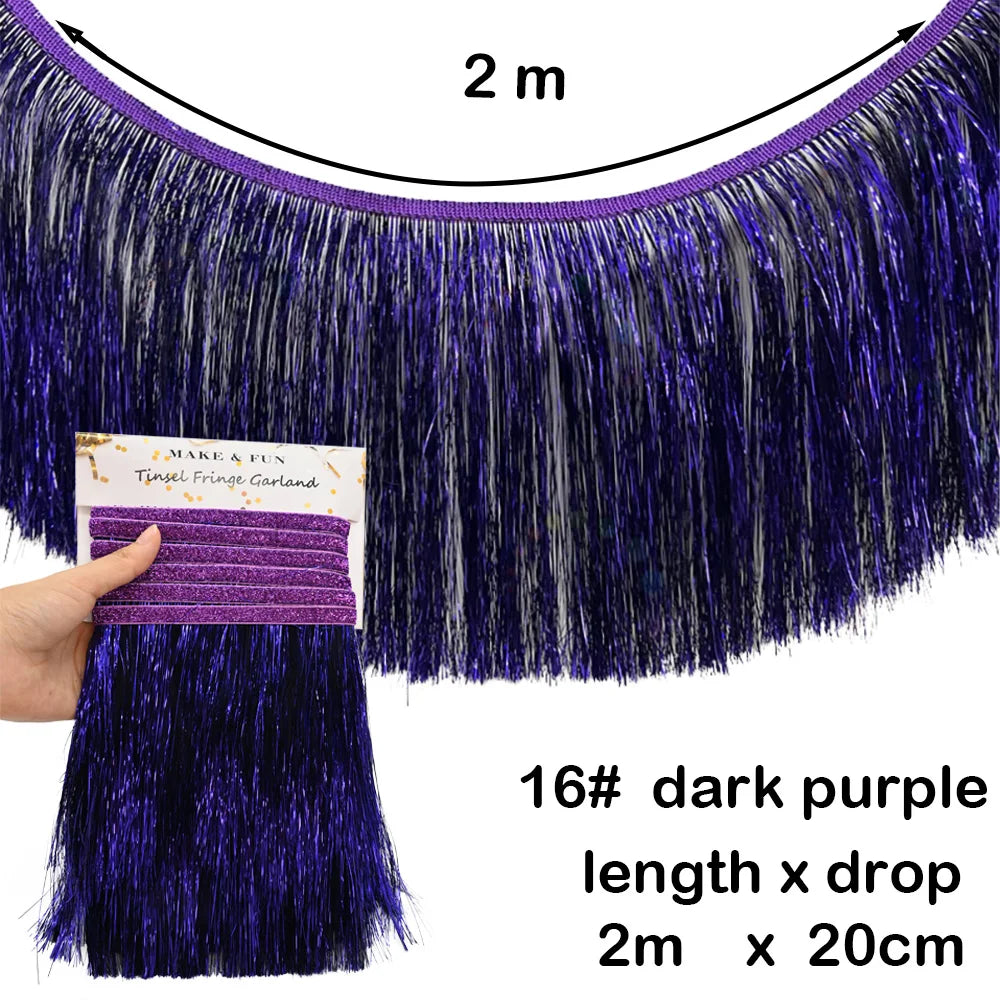 パーティー・インテリア装飾 誕生日用バナー フリンジガーランド 壁面装飾