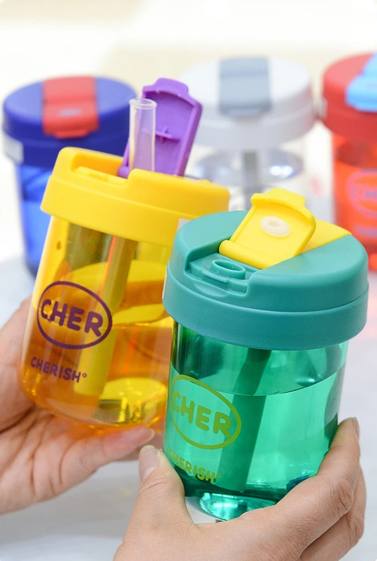 |イベント・ノベルティ用品 | かわいい子供用ストロー付きウォーターボトル |330ml