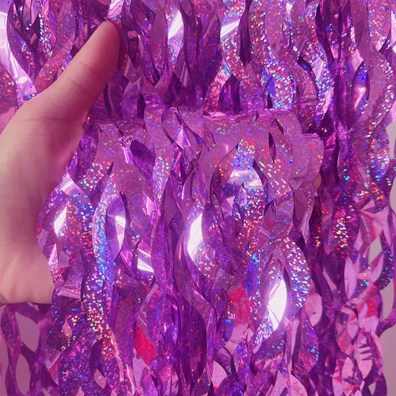 パーティー・インテリア用装飾 波形カーテン 壁面装飾 長さ1M/2M