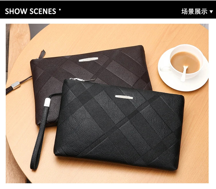 |イベント・ノベルティ用品 | メンズ高級本革ビジネスハンドバッグ | W28xH17xD2.5cm